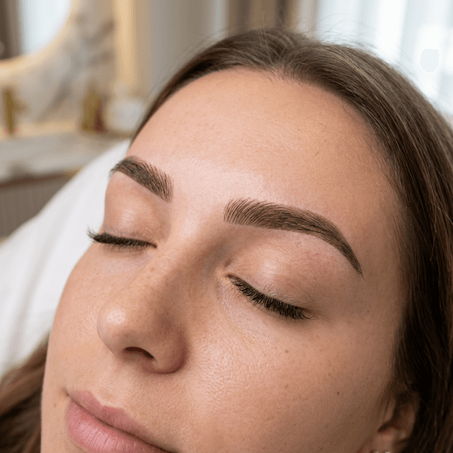 Efecto Powder Brows micropigmentación de cejas — Misz Estética